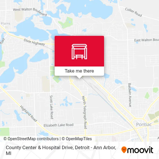 County Center & Hospital Drive map