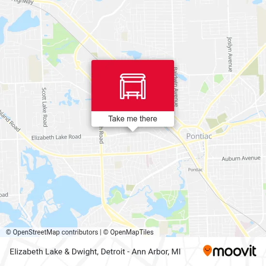Elizabeth Lake & Dwight map