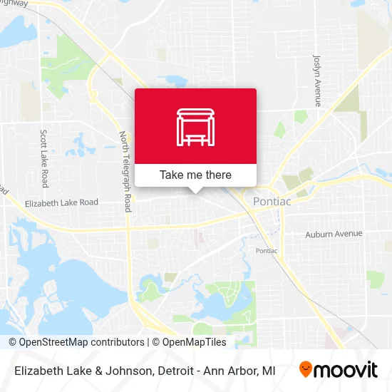 Elizabeth Lake & Johnson map