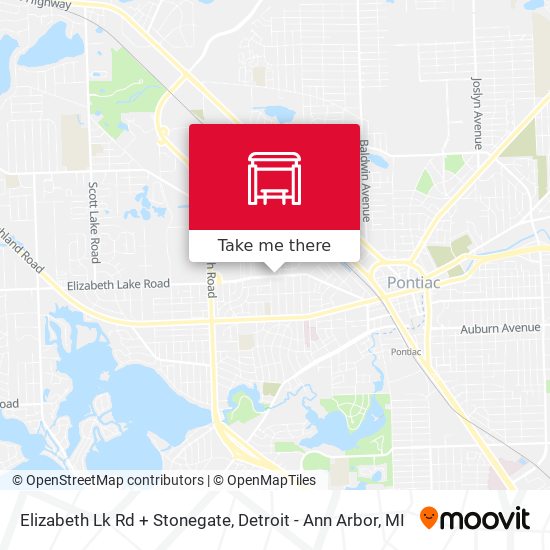 Mapa de Elizabeth Lk Rd + Stonegate