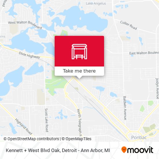 Kennett + West Blvd Oak map
