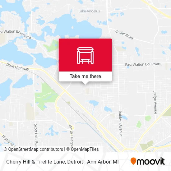 Cherry Hill & Firelite Lane map
