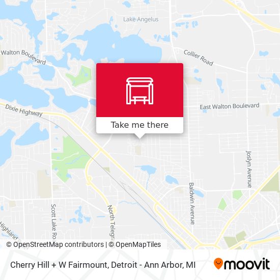 Cherry Hill + W Fairmount map