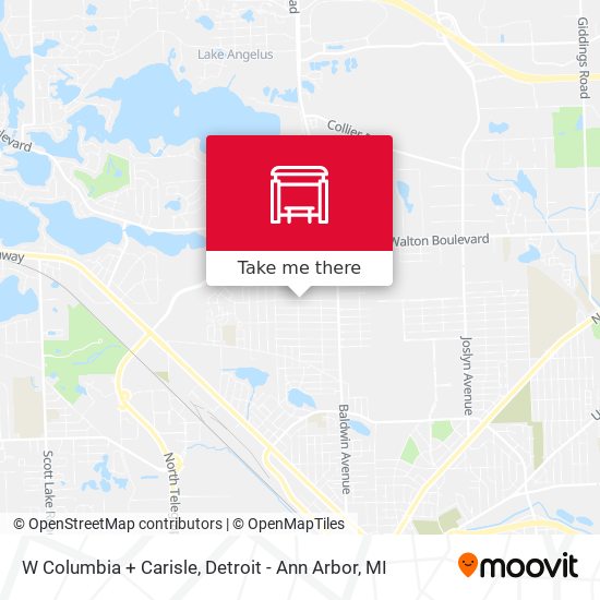 Mapa de W Columbia + Carisle