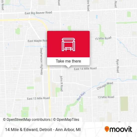 14 Mile & Edward map