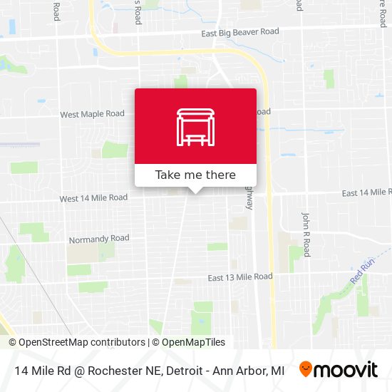 Mapa de 14 Mile Rd @ Rochester NE