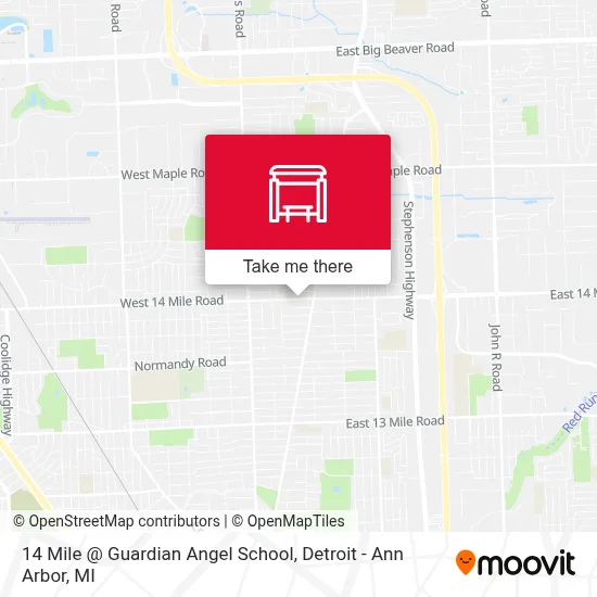 14 Mile @ Guardian Angel School map