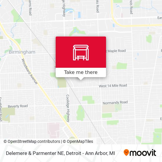 Delemere & Parmenter NE map