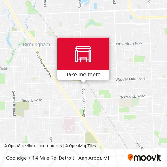 Mapa de Coolidge + 14 Mile Rd