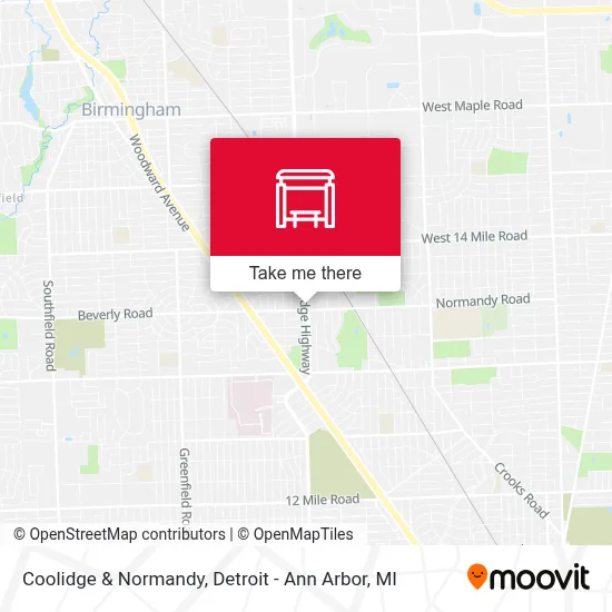 Coolidge & Normandy map