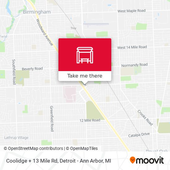 Mapa de Coolidge + 13 Mile Rd