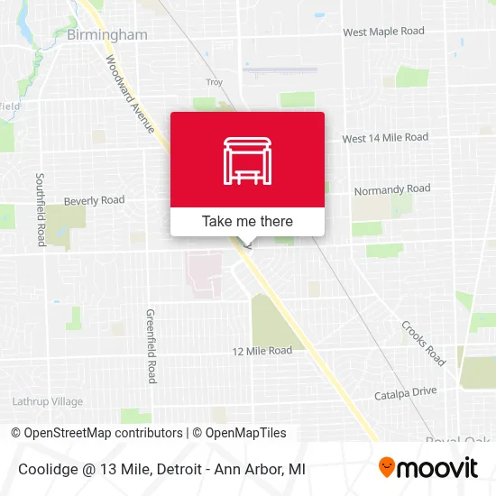 Coolidge @ 13 Mile map