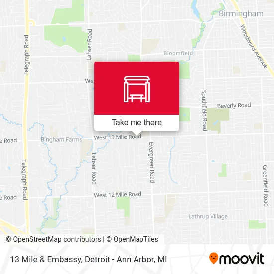 13 Mile & Embassy map