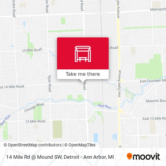 Mapa de 14 Mile Rd @ Mound SW