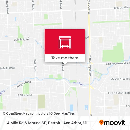 14 Mile Rd & Mound SE map