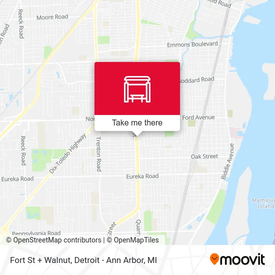 Fort St + Walnut map