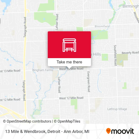 13 Mile & Wendbrook map