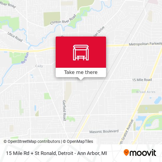 Mapa de 15 Mile Rd + St Ronald