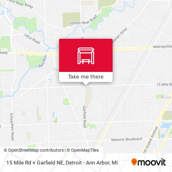 Mapa de 15 Mile Rd + Garfield NE
