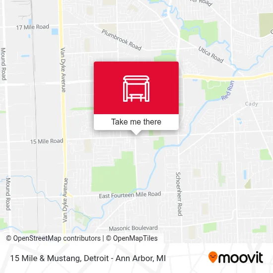 15 Mile & Mustang map