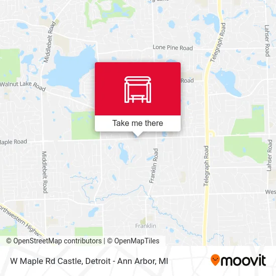 W Maple Rd Castle map