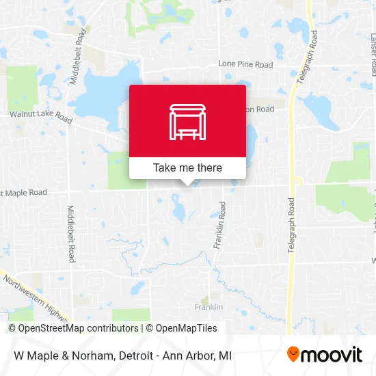 W Maple & Norham map
