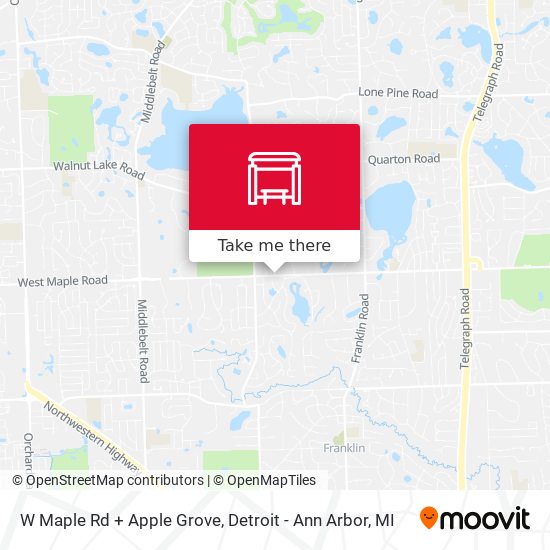 Mapa de W Maple Rd + Apple Grove