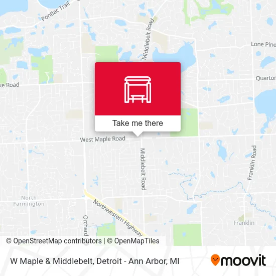 W Maple & Middlebelt map