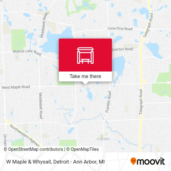 W Maple & Whysall map