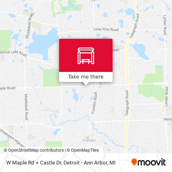 Mapa de W Maple Rd + Castle Dr