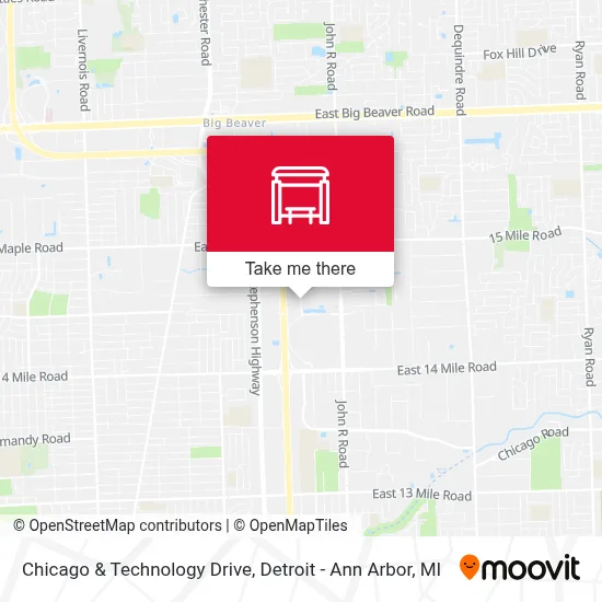 Chicago & Technology Drive map