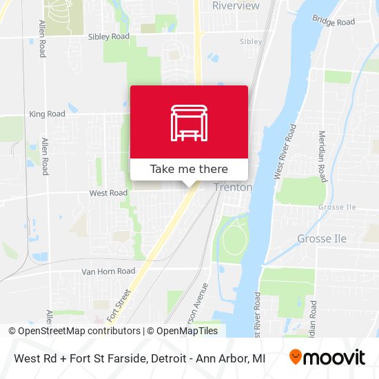 Mapa de West Rd + Fort St Farside