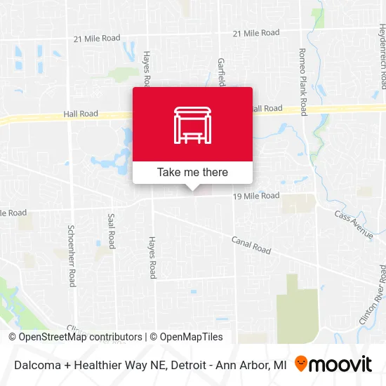 Dalcoma + Healthier Way NE map