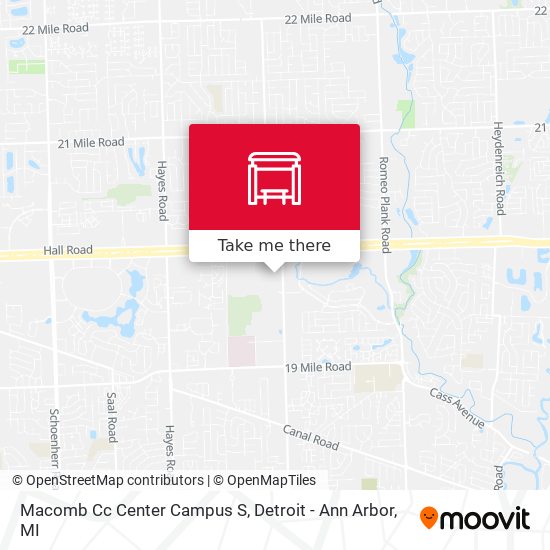 Macomb Cc Center Campus S map