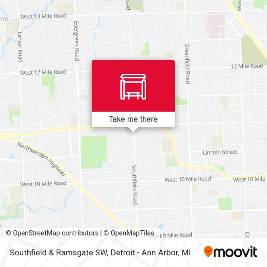 Southfield & Ramsgate SW map
