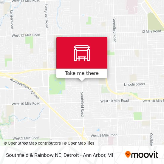 Mapa de Southfield & Rainbow NE