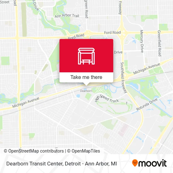 Dearborn Transit Center map
