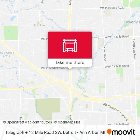 Mapa de Telegraph + 12 Mile Road SW