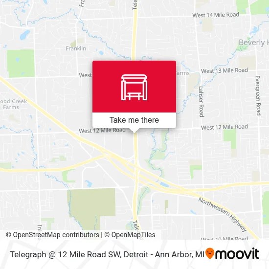 Mapa de Telegraph @ 12 Mile Road SW