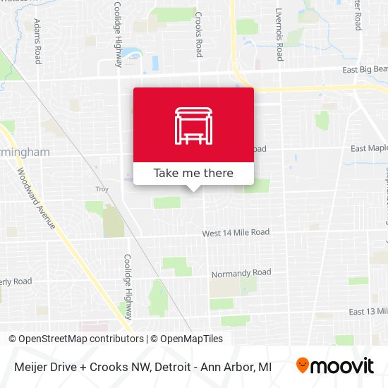 Mapa de Meijer Drive + Crooks NW
