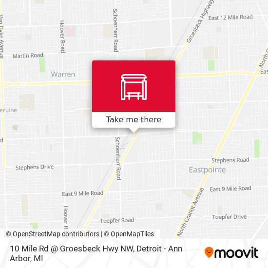 10 Mile Rd @ Groesbeck Hwy NW map