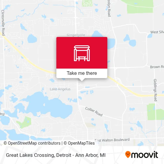 Great Lakes Crossing map