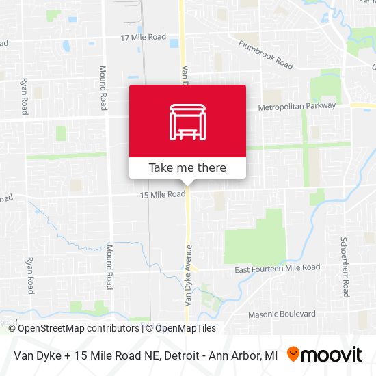 Van Dyke + 15 Mile Road NE map