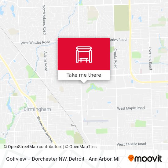 Mapa de Golfview + Dorchester NW