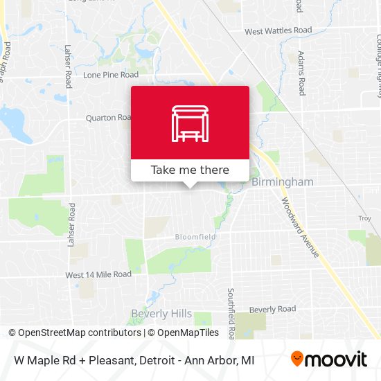 Mapa de W Maple Rd + Pleasant