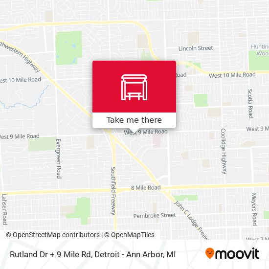 Rutland Dr + 9 Mile Rd map