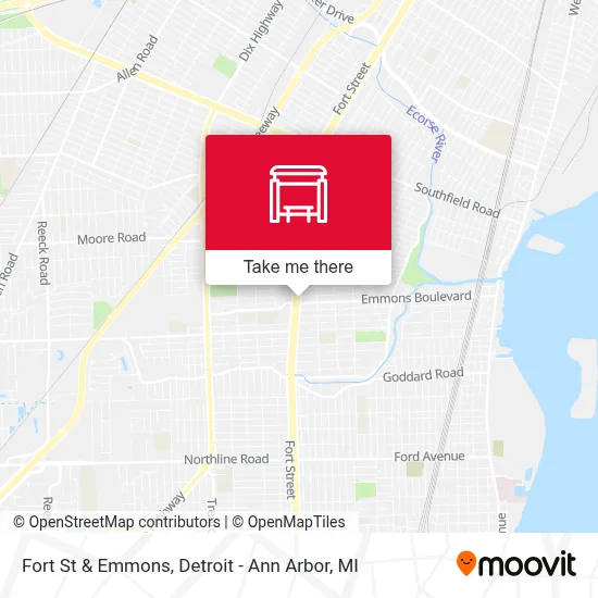 Fort St & Emmons map