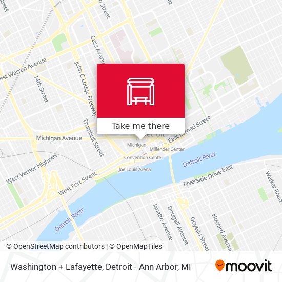 Washington + Lafayette map