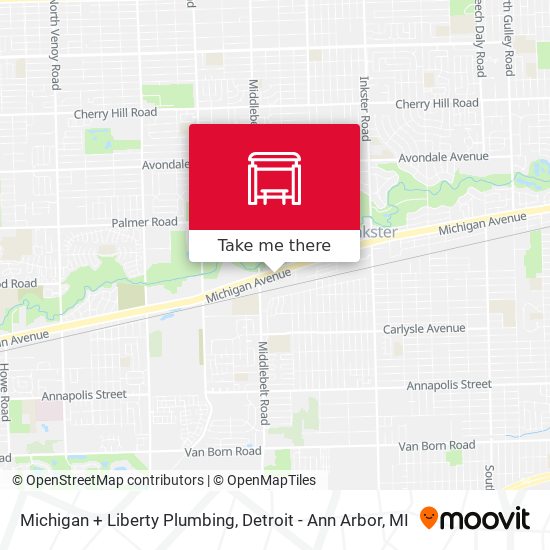 Michigan + Liberty Plumbing map