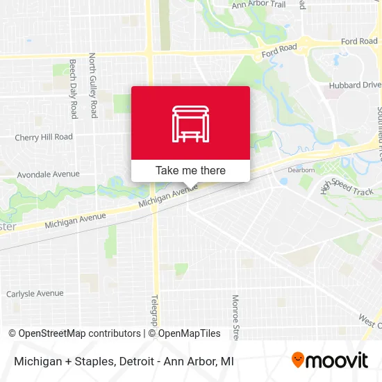 Michigan + Staples map